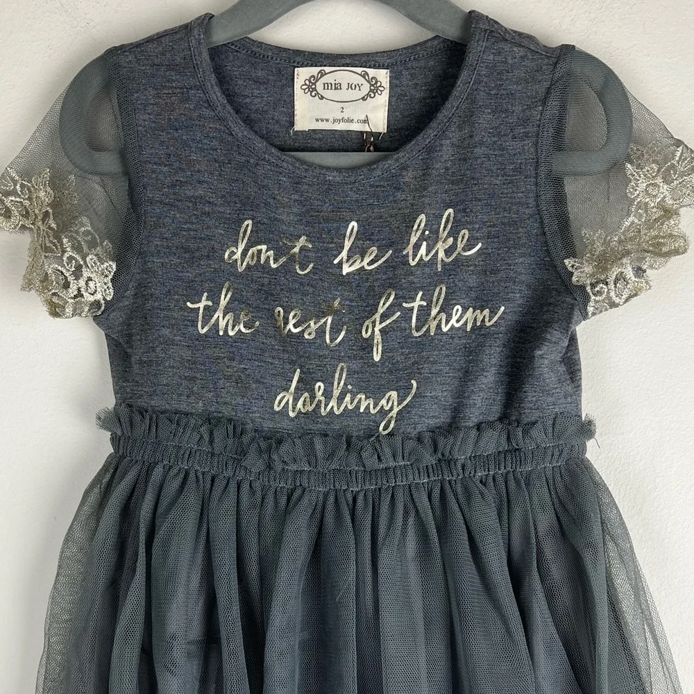 Joyfolie | Fairy Princess Photo Shoot Girl’s Tulle Piper Dress Grey | 2